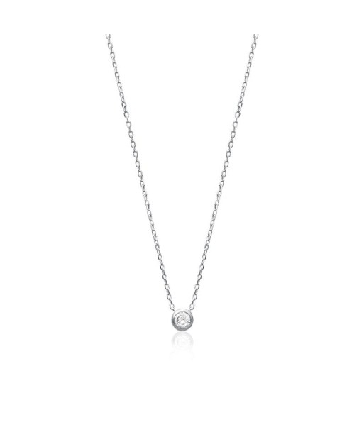 Solitaire - Collier - Argent Economisez 