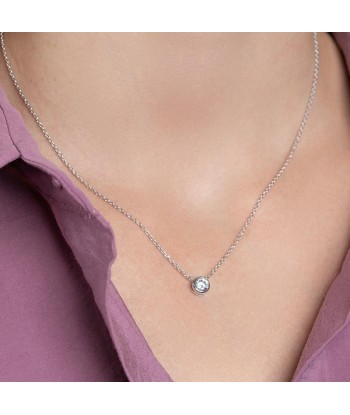 Solitaire - Collier - Argent Economisez 