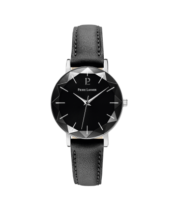 Multiples - Argenté Cuir Noir - Montre - Pierre Lannier hantent personnes