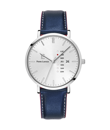 Data - Argenté Cuir - Montre - Pierre Lannier outlet