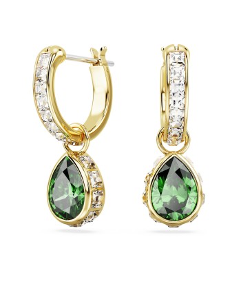 Stilla - Vert Doré - Pendants d'oreilles - Swarovski soldes