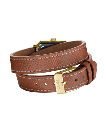 Gracieuse Petite - Marron Doré & Double Cuir - Montre Cluse vente chaude votre 