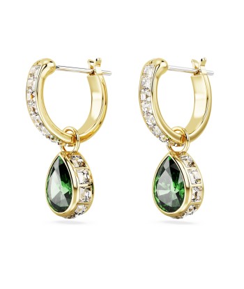 Stilla - Vert Doré - Pendants d'oreilles - Swarovski soldes