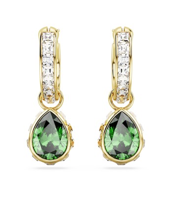 Stilla - Vert Doré - Pendants d'oreilles - Swarovski soldes