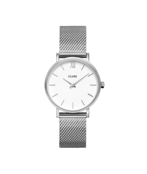 Minuit Mesh - Blanc Argenté - Montre Cluse les ligaments