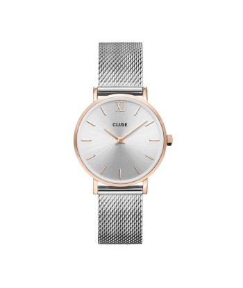 Minuit Mesh - Blanc Or Rosé - Montre Cluse pas cher