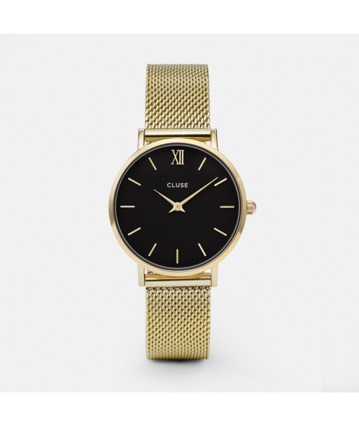 Minuit Mesh - Noir Doré - Montre Cluse sur le site 