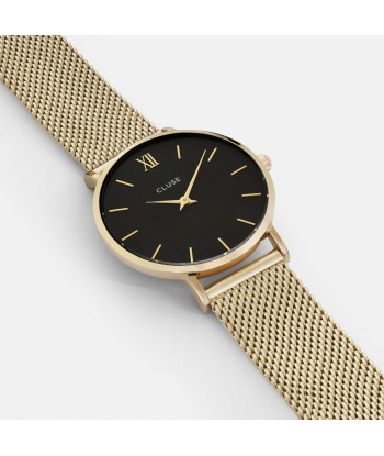 Minuit Mesh - Noir Doré - Montre Cluse sur le site 