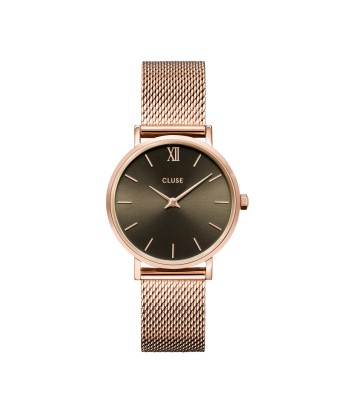 Minuit Mesh - Gris Or Rosé - Montre Cluse de votre