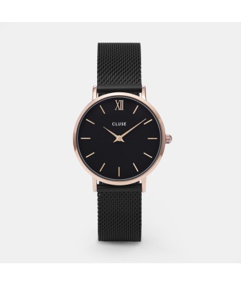 Minuit Mesh - Noir Or Rosé - Montre Cluse votre