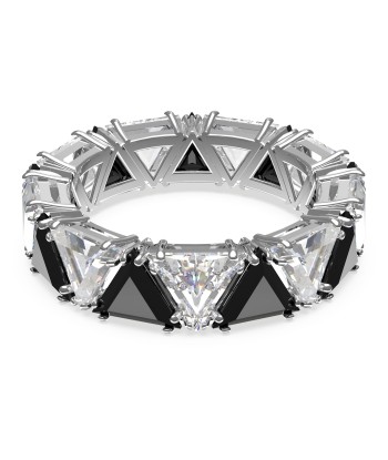 Matrix - Triangle - Noir Argenté - Bague - Swarovski de pas cher