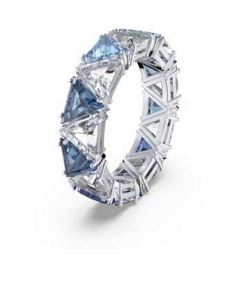 Matrix - Triangle - Bleu Argenté - Bague - Swarovski destockage