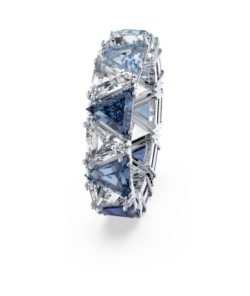 Matrix - Triangle - Bleu Argenté - Bague - Swarovski destockage