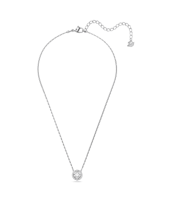 Una - Blanc Argenté - Taille Ronde - Collier - Swarovski vente chaude votre 