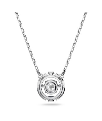 Una - Blanc Argenté - Taille Ronde - Collier - Swarovski vente chaude votre 