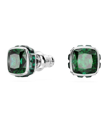 Birthstone - Mai - Vert Argenté - Boucles d'oreilles - Swarovski français