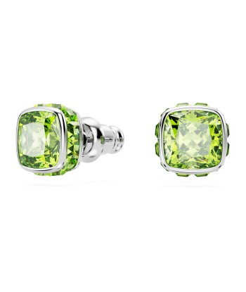 Birthstone - Aout - Vert Argenté - Boucles d'oreilles - Swarovski les muscles