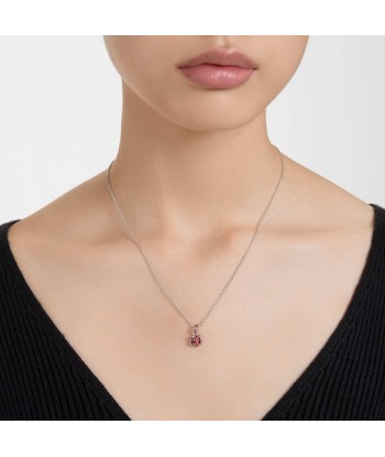 Birthstone - Janvier - Rouge Argenté - Collier - Swarovski offre 