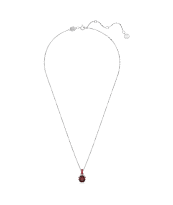 Birthstone - Janvier - Rouge Argenté - Collier - Swarovski offre 