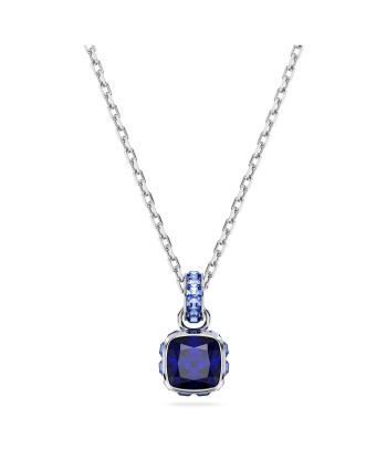 Birthstone - Septembre - Bleu Argenté - Collier - Swarovski Paris Déstockage Promo