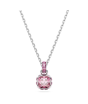 Birthstone - Octobre - Rose Argenté - Collier - Swarovski en ligne