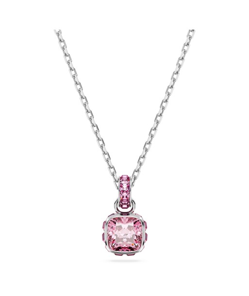 Birthstone - Octobre - Rose Argenté - Collier - Swarovski en ligne