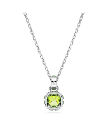 Birthstone - Aout - Vert Argenté - Collier - Swarovski Venez acheter