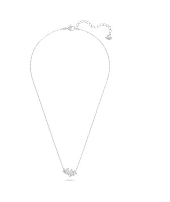 Attract - Blanc Argenté - Cœur - Collier - Swarovski Par le système avancé 