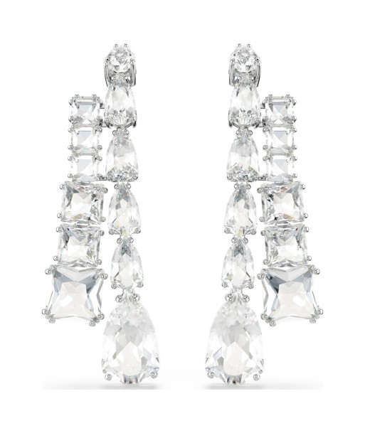 Matrix - Blanc Argenté - Boucles d'oreilles - Swarovski Le MVP de beaucoup