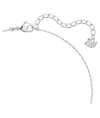 Attract - Blanc Argenté - Cœur - Collier - Swarovski Par le système avancé 