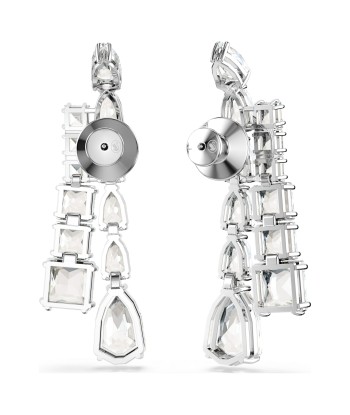 Matrix - Blanc Argenté - Boucles d'oreilles - Swarovski Le MVP de beaucoup