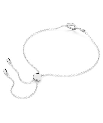 Infinity - Blanc Argenté - Bracelet - Swarovski la colonne vertébrale