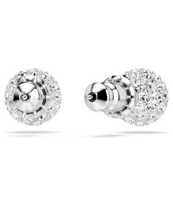 Dextera - Blanc Argenté - Clous d'oreilles - Swarovski plus qu'un jeu 