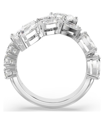 Una - Blanc Argenté - Bague - Swarovski pas cher