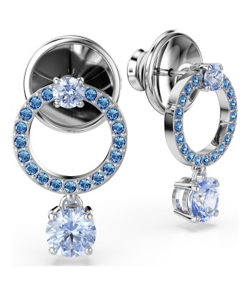 Attract - Bleu Argenté - Boucles d'oreilles - Swarovski acheter