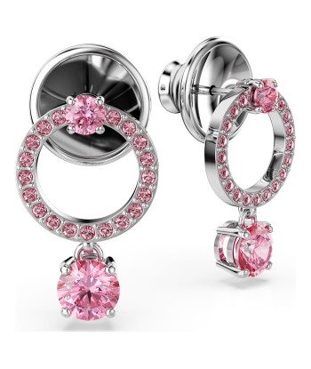 Attract - Rose Argenté - Boucles d'oreilles - Swarovski Dans la société mordern