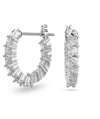 Vittore - Blanc Argenté - Boucles d'oreilles - Swarovski pas cher 