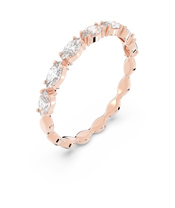 Vittore - Blanc Doré Rose - Marquise - Bague - Swarovski l'achat 