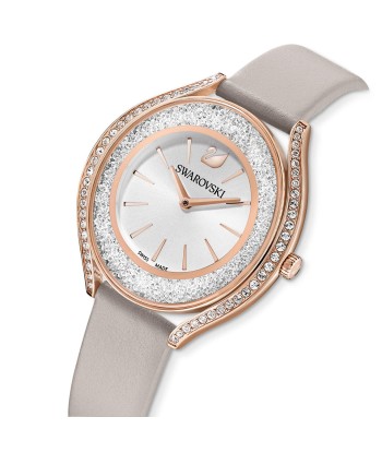 Crystalline Aura - Blanc Doré Rose - Montre - Swarovski Faites des économies