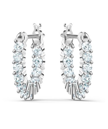 Vittore - Blanc Argenté - Boucles d'oreilles - Swarovski pas cher 