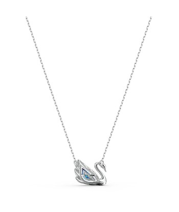 Dancing Swan - Blanc Argenté - Collier - Swarovski le concept de la Pate a emporter 