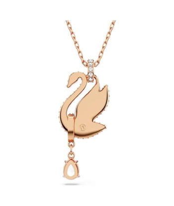 Iconic Swan - Noir Rosé - Pendentif - Swarovski en stock