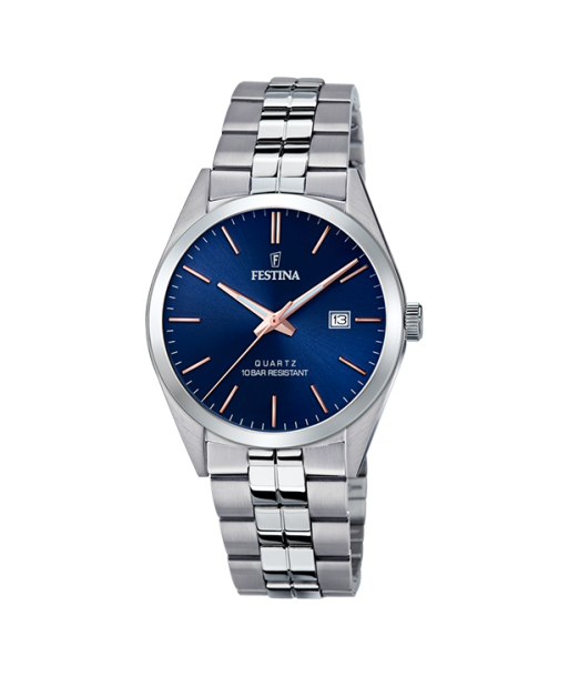 Classics - Modèle F20437/B - Argenté & Bleu - Montre Festina l'achat 