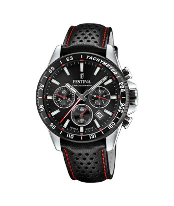 Timeless Chronograph - Modèle F20561/4 - Noir & Rouge - Montre Festina Les êtres humains sont 