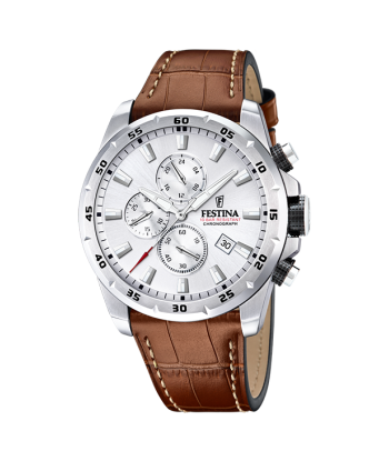 Timeless Chronograph - Modèle F20692/1 - Marron & Gris - Montre Festina ou a consommer sur place