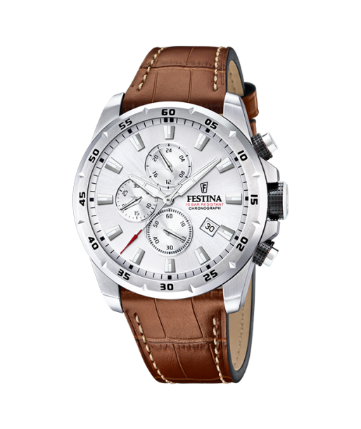 Timeless Chronograph - Modèle F20692/1 - Marron & Gris - Montre Festina ou a consommer sur place