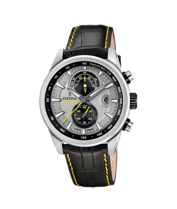 Timeless Chronograph - Modèle F20695/4 - Noir & Jaune - Montre Festina de pas cher