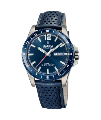 Titanium - Modèle F20699/2 - Bleu & Argenté - Montre Festina en linge