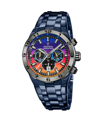 Edition Limitée - Modèle F20709/1 - Bleu & Multicolore - Montre Festina de technologie