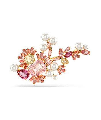 Gema - Fleur - Rose Doré - Broche - Swarovski offre 